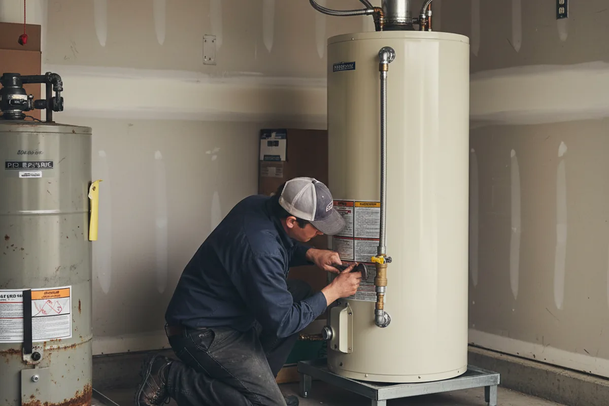 Water heater and shutoff valve replacement in West Memphis
