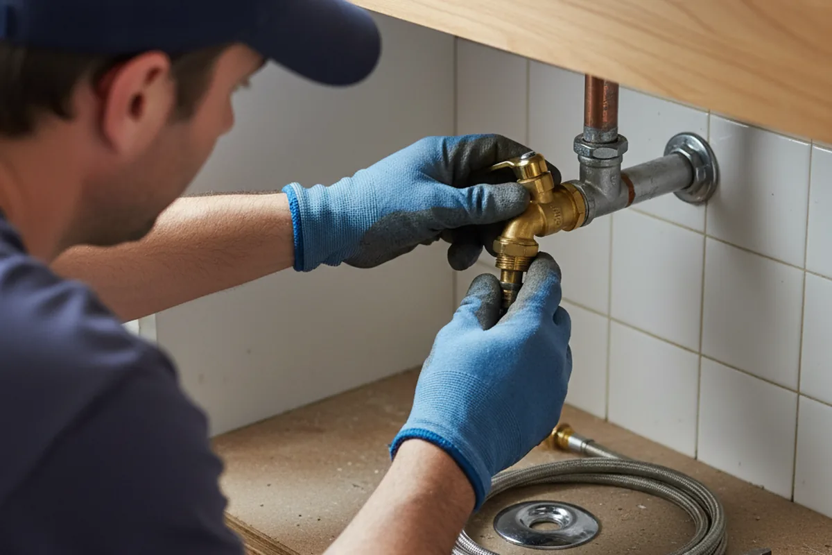 Shutoff valve and fitting work during Faucet and Fixture Repair in West Memphis
